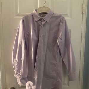 Men’s Light Lavender Slim Fit Collared Dress Shirt